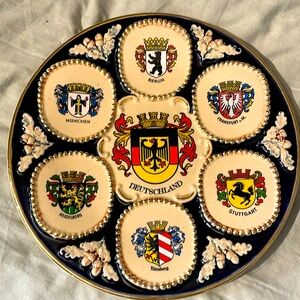 Porcelain Deutschland Souvenir Plate